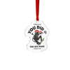 Skaeboard Krampus Custom Cut Acrylic Ornament