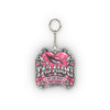 Pink Heart Chrome Eye Custom Shape Mini Plush Keychain