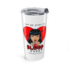 20oz Stainless Tumbler — 'Blood Type' Vampire Red Heart Skull Design— Halloween 2026