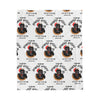 Krampus Santa Hat Christmas Velveteen Plush Blanket