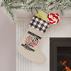 Skateboarding Through the Holidays Christmas Stocking – Red Buffalo Plaid Cuff