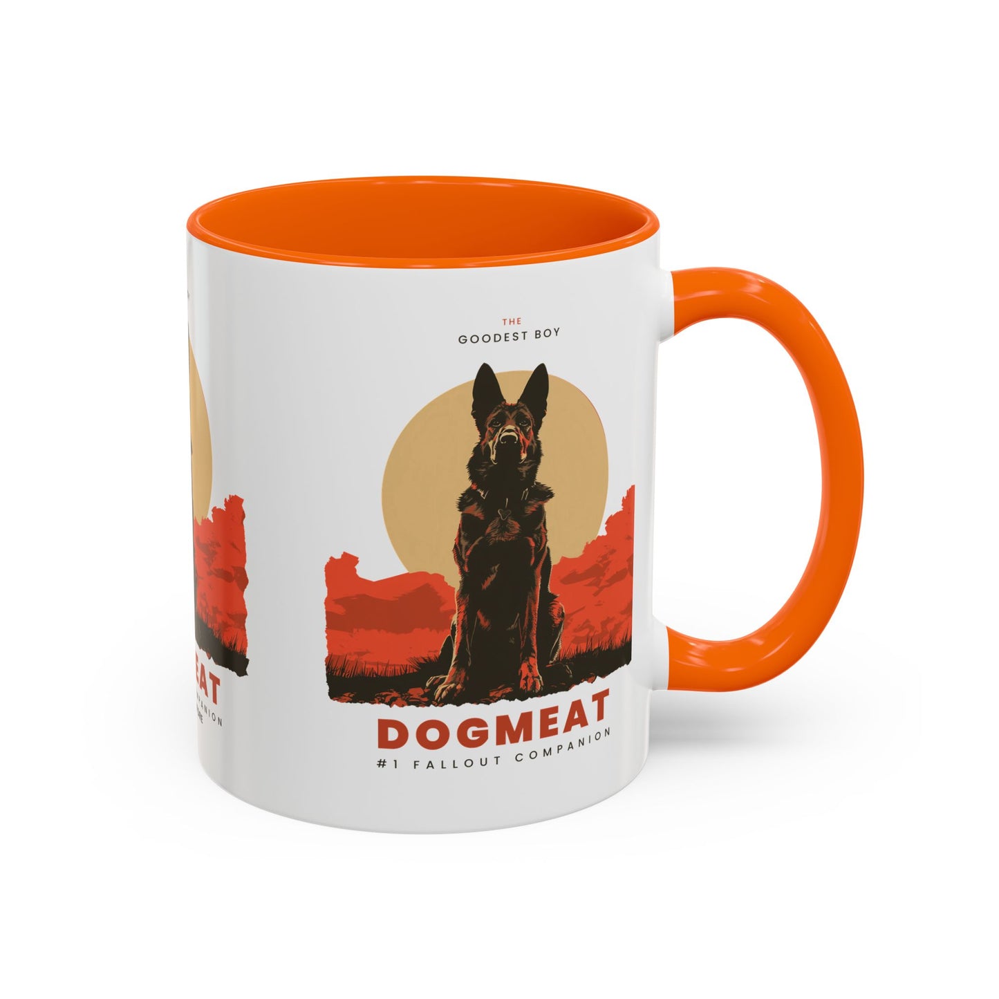 Dogmeat Fallout Mug — Retro K9 Accent Coffee Cup (11/15oz)