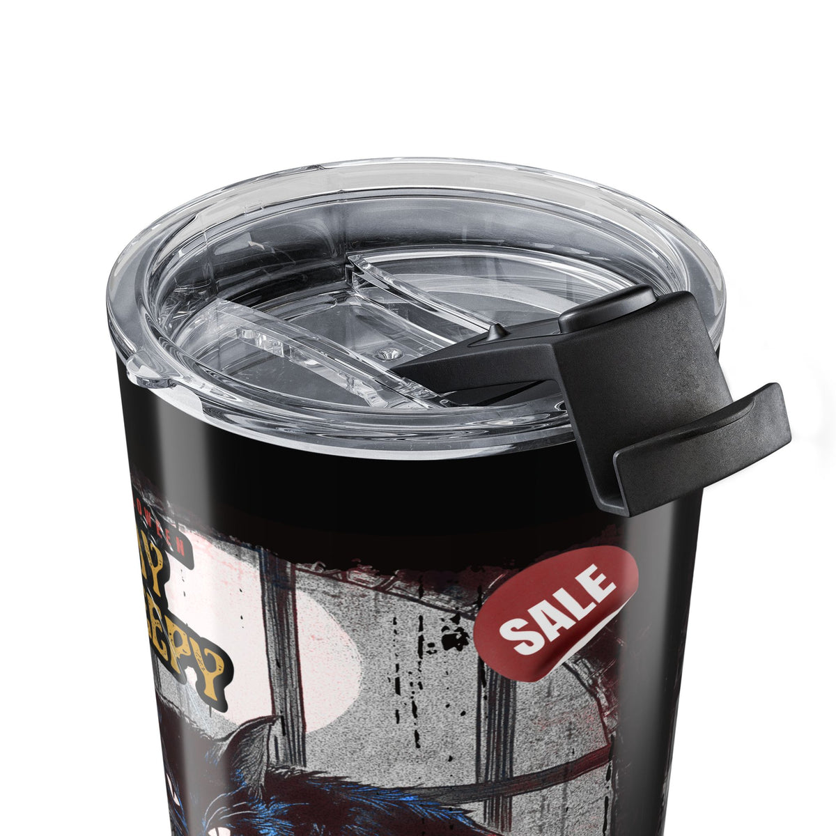 Horror Movie Poster 20oz Tumbler – 'Black Cats' Retro Thriller Design— Halloween 2026