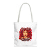 Rose Mosaic Portrait All-Over Print Tote Bag