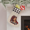 Red Roses Chrome Portrait Christmas Stocking