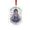 Coldest Nights Brightest Stars Custom Cut Acrylic Ornament