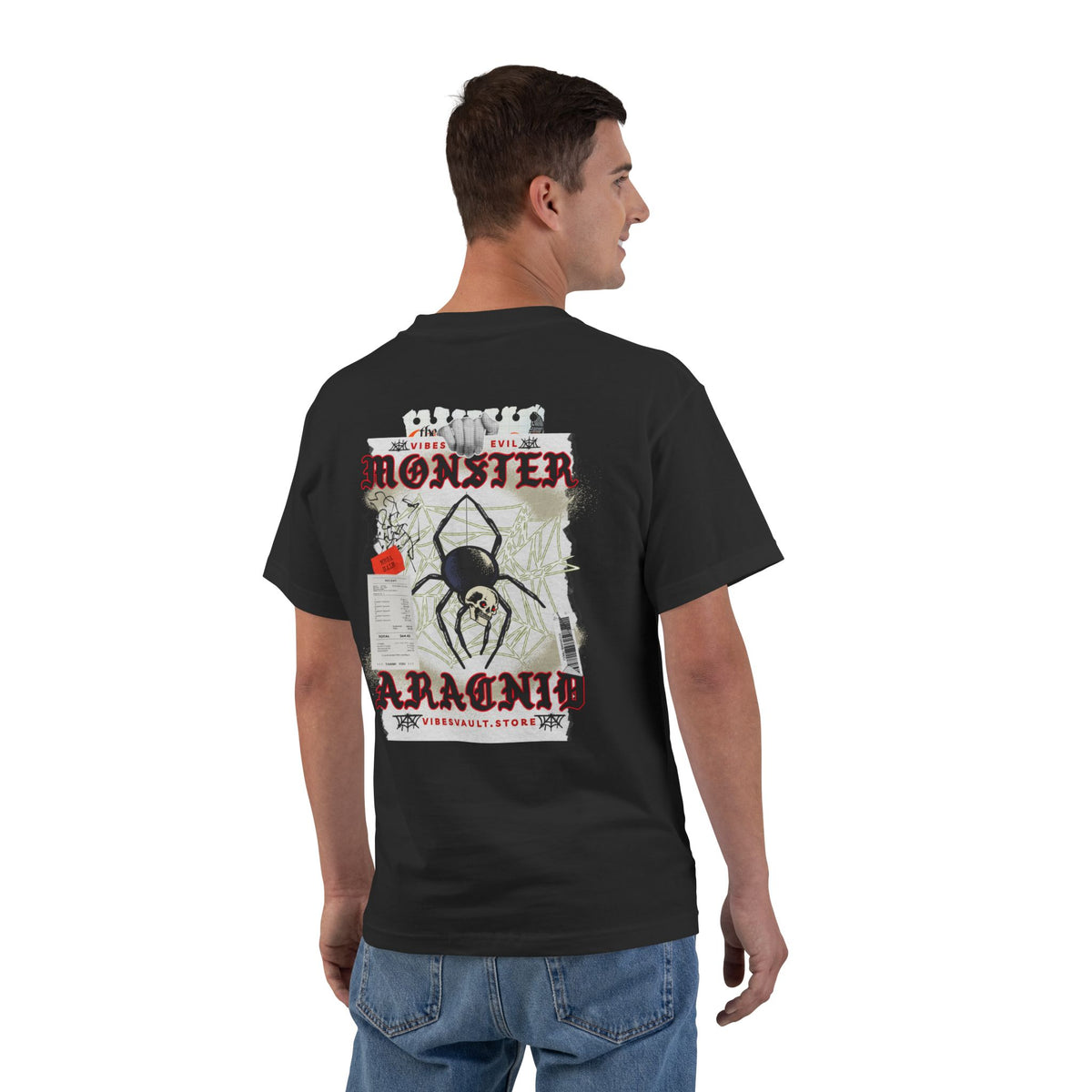 Monster Spider- T-shirt Top - Retro Graphic Tee - Fall Halloween 2026