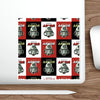 Power Armor Fallout Retro Robot Die-Cut Stickers — Vintage Sci‑Fi Helmet Pattern