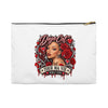 Red Roses Chrome Portrait Accessory Pouch