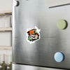 Skull Coffee Sticker — Halloween Skull with Beanie & Pumpkin Kiss-Cut Vinyl Decal— Halloween 2026
