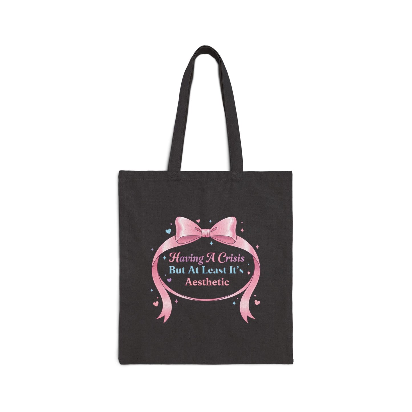 Coquette Ribbon Lace Parody Tote | pastel humor, ribbon art