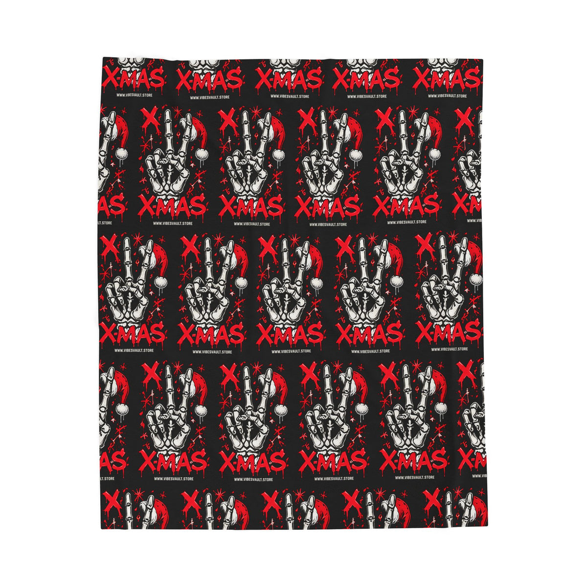 HOLIDAY Rock On Xmas Velveteen Plush Blanket