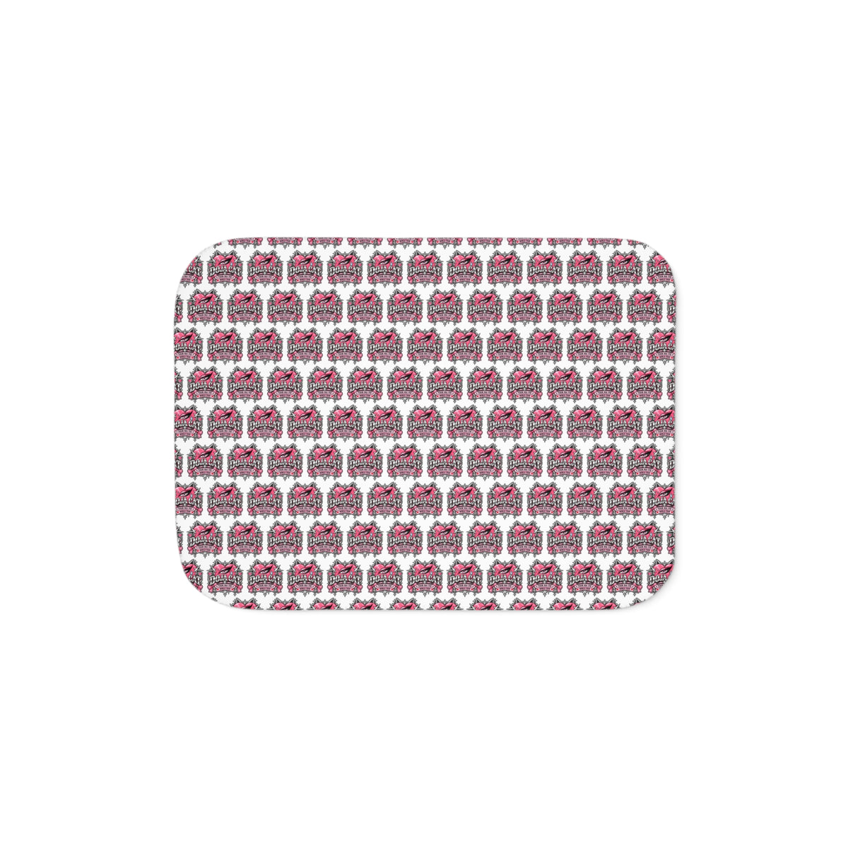 Pink Heart Chrome Eye Sherpa Blanket