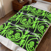 Neon Grin Velveteen Plush Blanket