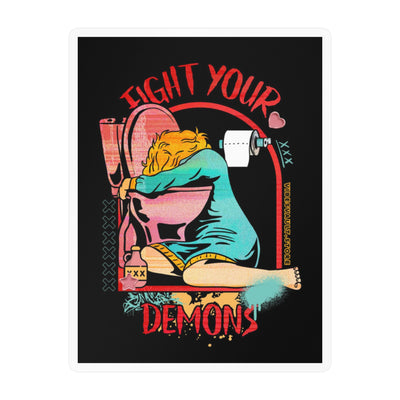 Sticker — Fight Your Demons Decal Addicted to Party — Halloween 2026