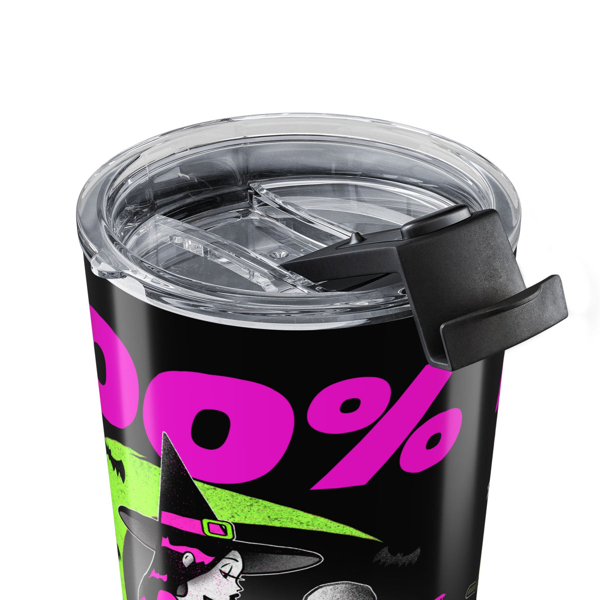 20oz Halloween Witch Tumbler – 100% That Witch Travel Cup— Halloween 2026