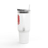 Rose Mosaic Portrait Insulated Travel Mug 40oz