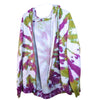 Tie-Dye Zip-Up Hoodie with Beetlejuice Inspired Graphic