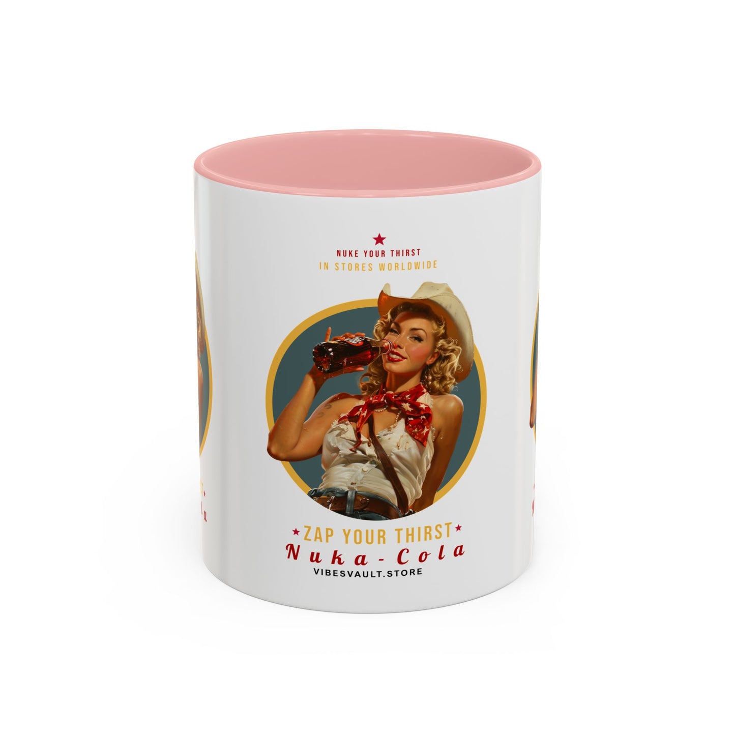 Apocalyptic Anime Coffee Mug — Nuka Cola Soda Girl Accent Mug (11/15oz)