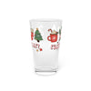Festive AF Pint Glass — 16oz Christmas Holiday Beer Glass with Cozy Cocoa & Stocking Design