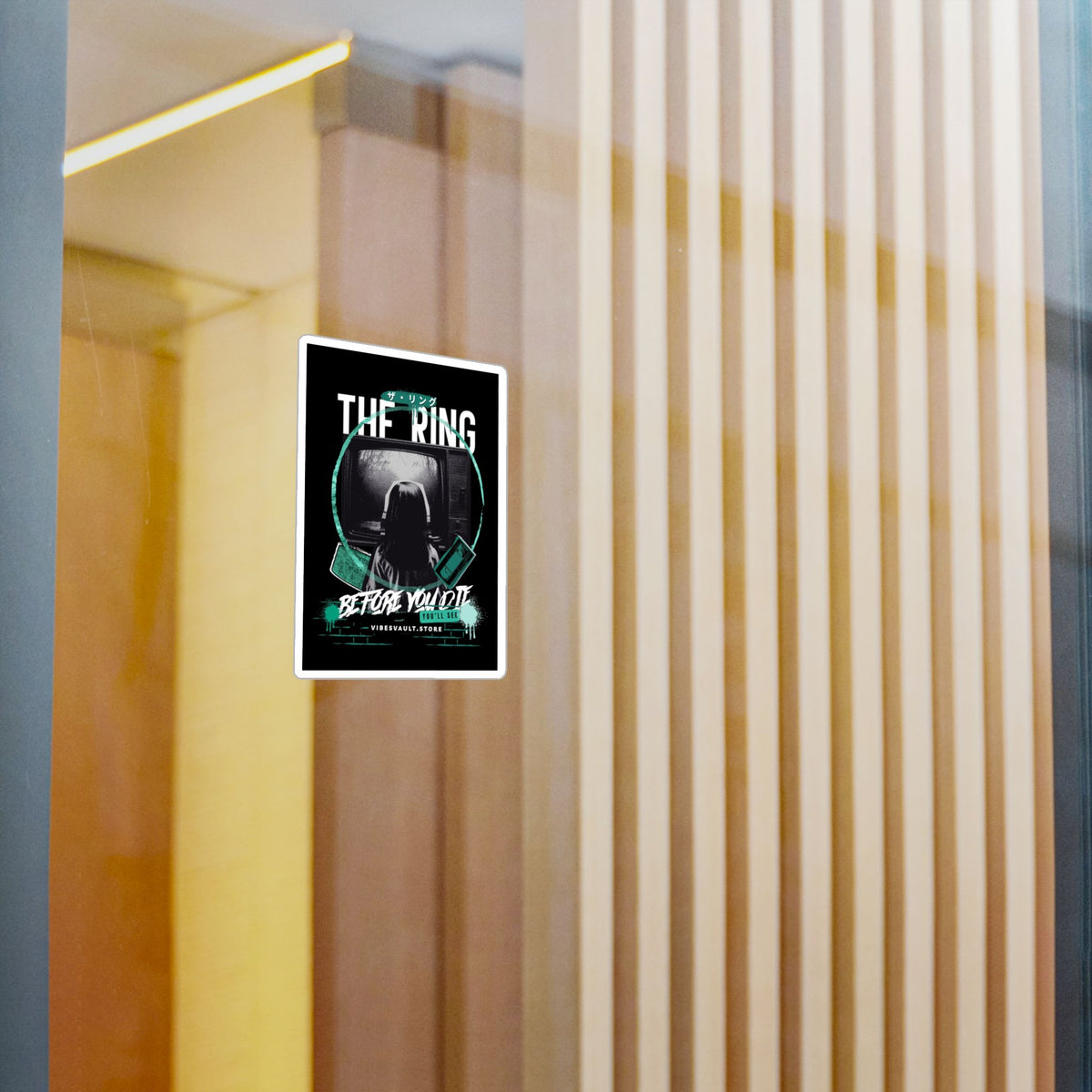 Kiss-Cut Vinyl Decal — "The Ring: Before You Die" Horror Movie Sticker— Halloween 2026