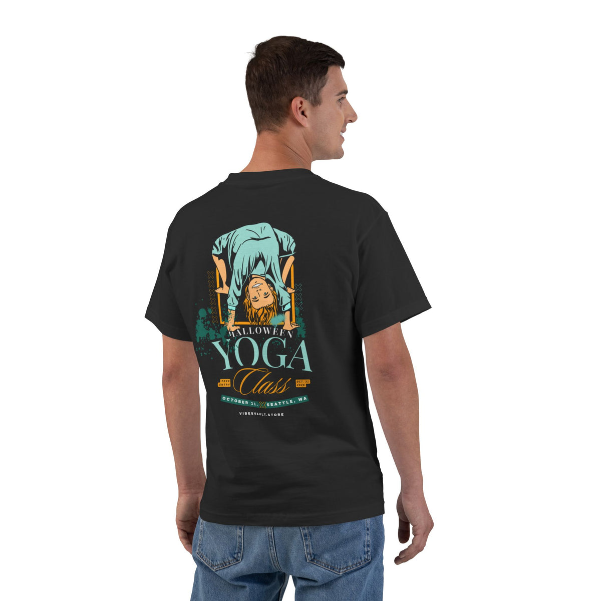 Halloween Yoga Class- T-shirt Top - Graphic Tee - Fall 2026
