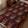 HOLIDAY Merry Christmas Boots Velveteen Plush Blanket