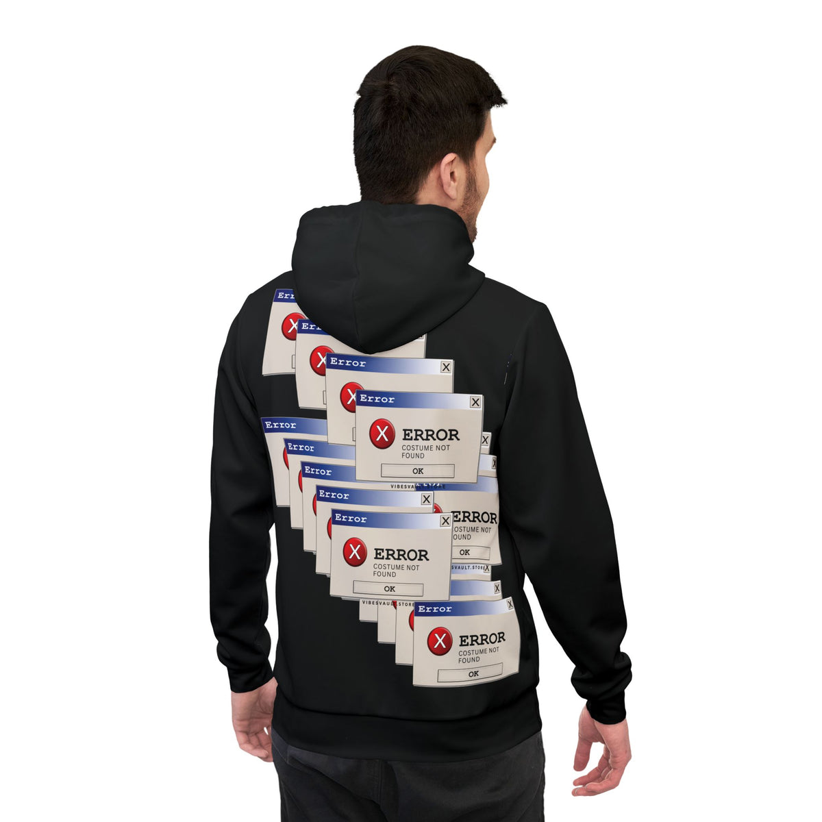 Error Message Hoodie – Funny Computer Glitch Gaming Pullover