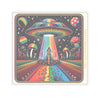 Sticker Rainbow UFO Space