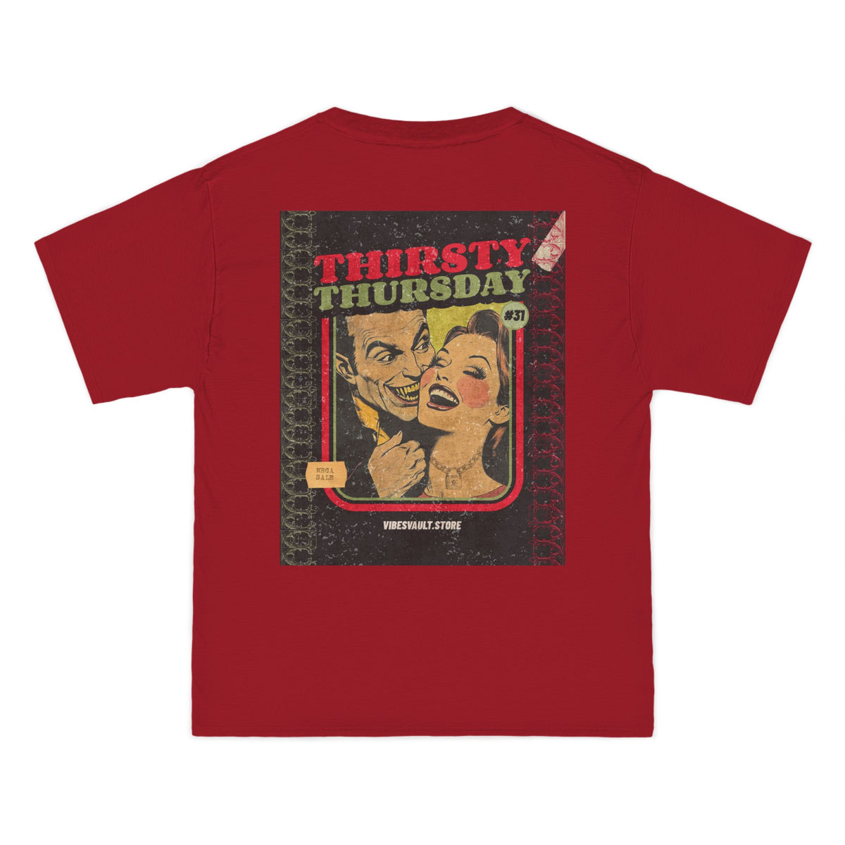 Vampire Thirsty Thursday Date Night - T-shirt Top - Retro Graphic Tee - Fall Halloween 2026