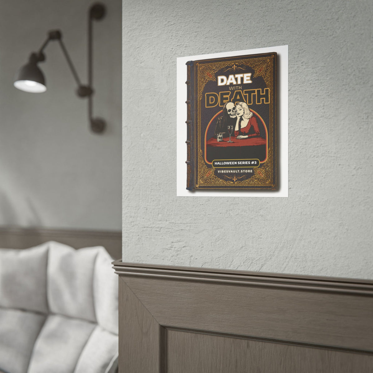 Date with Death Poster - Book Cover - Halloween Fall - Decorations