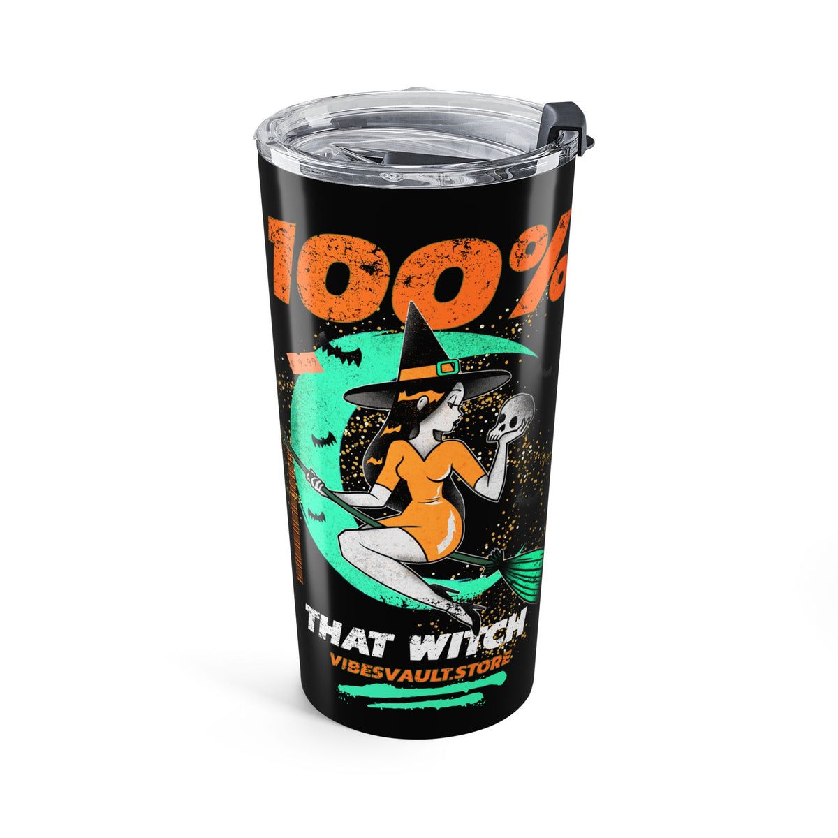 Witchy Vibes Halloween 20oz Tumbler - 100% Witch Thanks, Magical Travel Cup— Halloween 2026