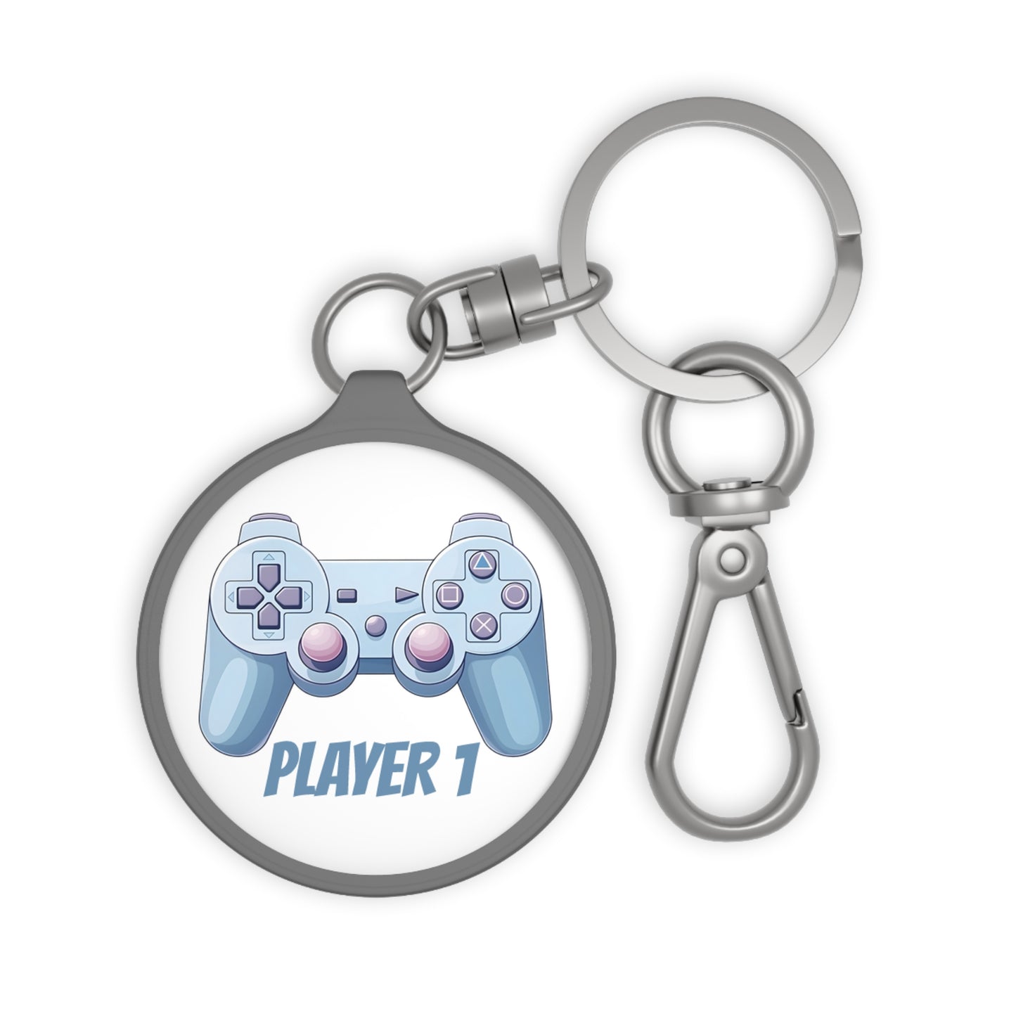 Player 1 Gamer Keychain