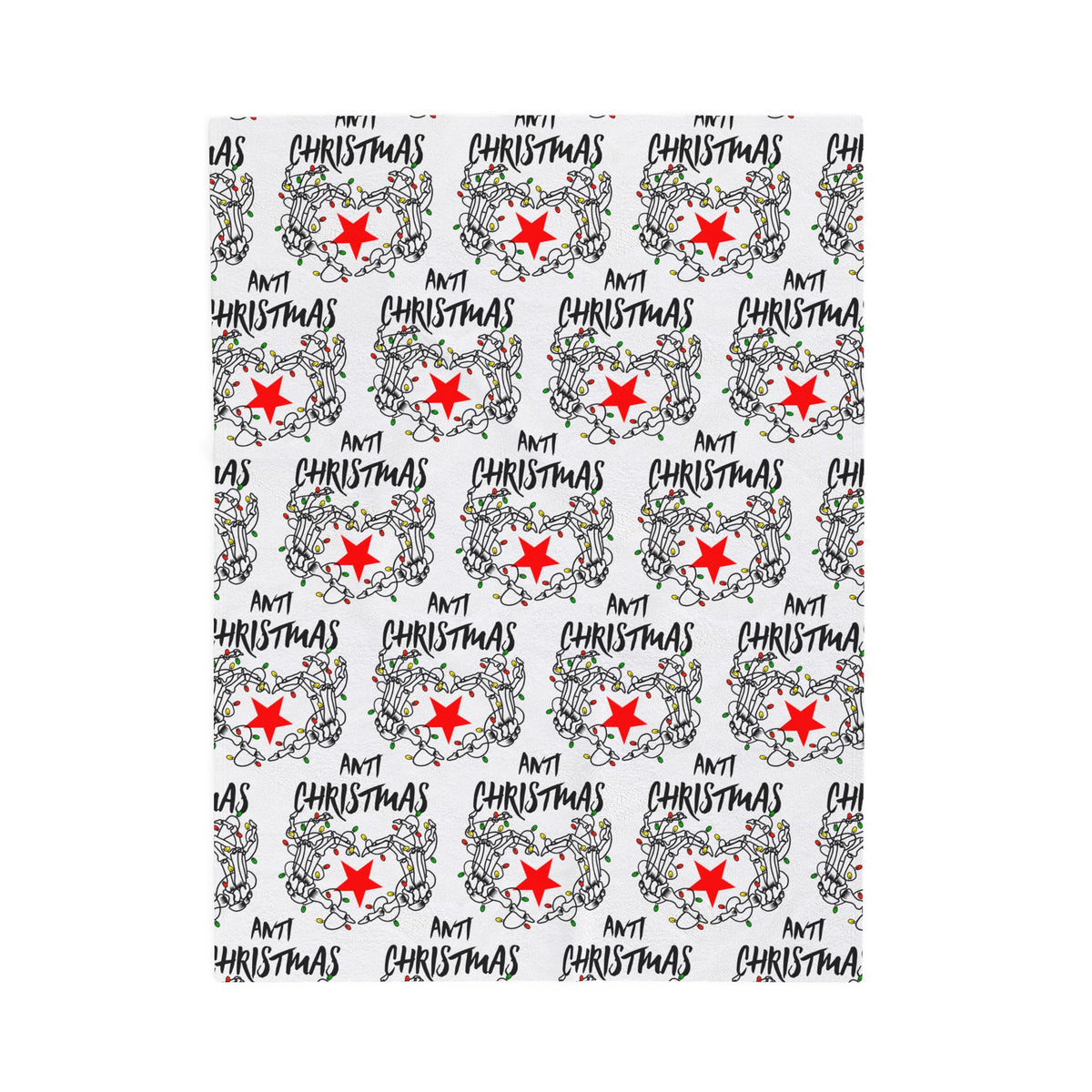HOLIDAY Skeleton Heart Velveteen Plush Blanket
