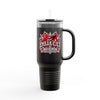 Red Heart Chrome Eye Insulated Travel Mug 40oz