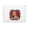 Red Roses Chrome Portrait Accessory Pouch