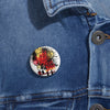 Royal Teddy Bear Pin Button