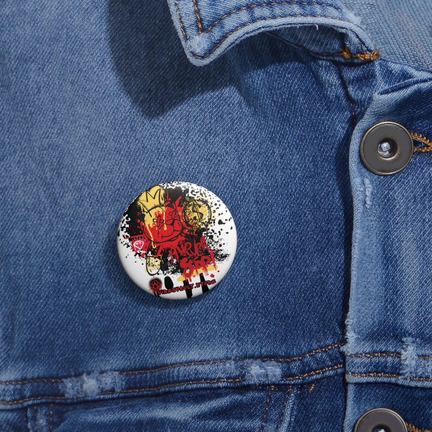 Royal Teddy Bear Pin Button