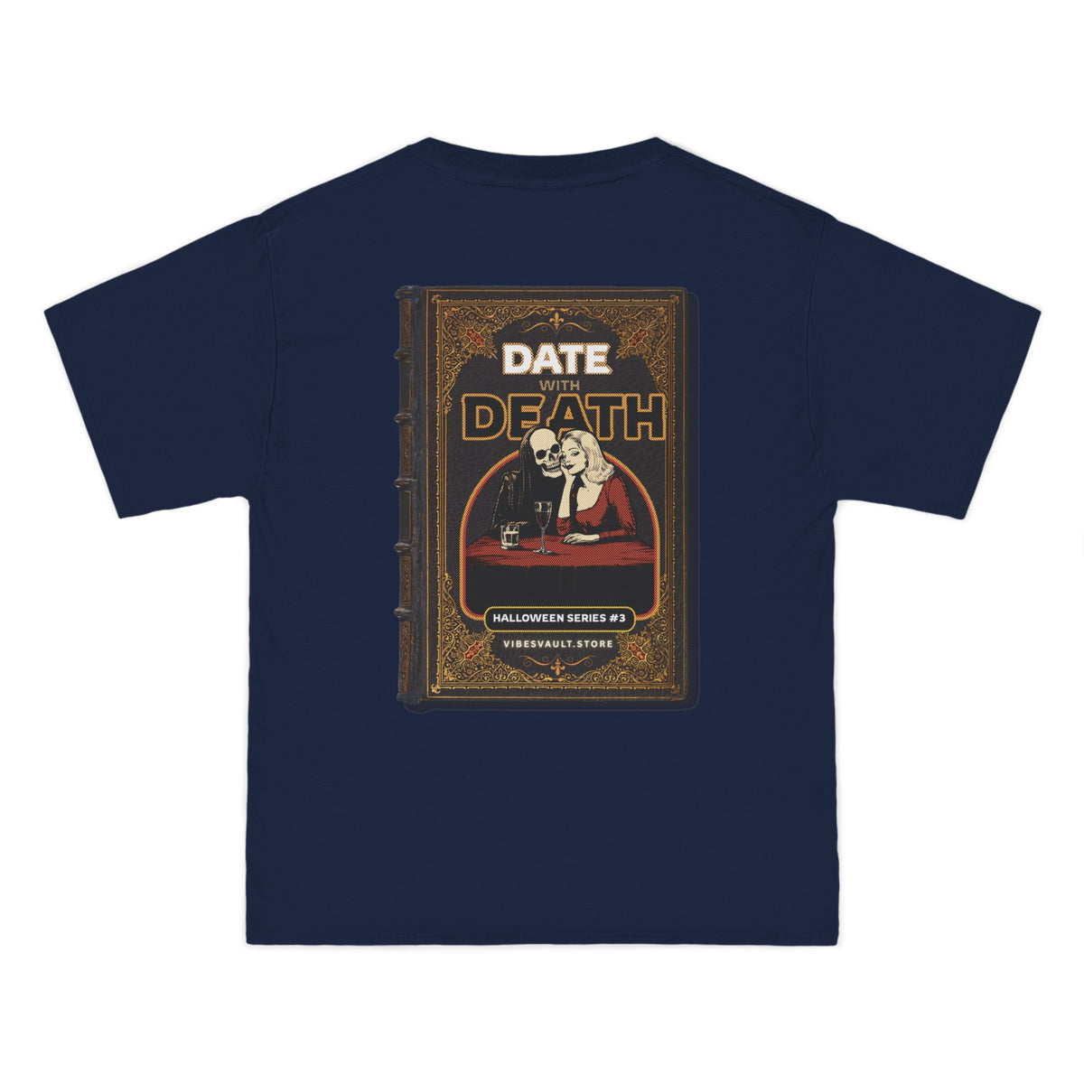 Date With Death Book Shirt - T-shirt Top - Retro Graphic Tee - Fall Halloween 2026