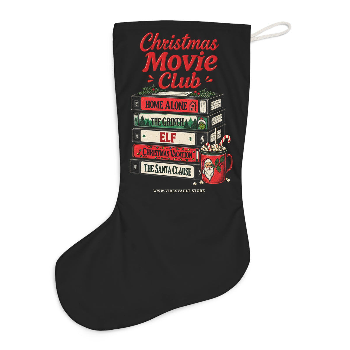 HOLIDAY Christmas Movie Club Santa Stocking