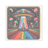 Sticker Rainbow UFO Space