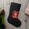 Rose Mosaic Portrait Santa Stocking