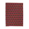HOLIDAY Red Bow Velveteen Plush Blanket