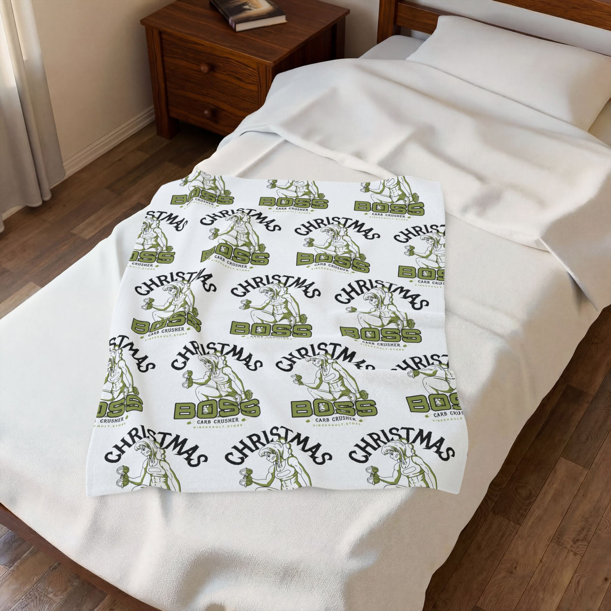 Boss Gym Girl Velveteen Plush Blanket