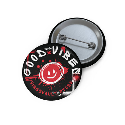 Smile Good Vibes Pin Button
