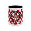 Coffee Mug — Red Rocket Corp Retro Rocket Logo Accent Mug (11/15oz)