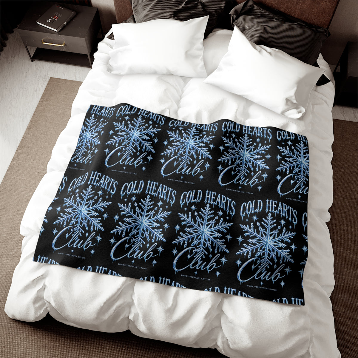 Cold Hearts Club Snowflake Sweatshirt Blanket
