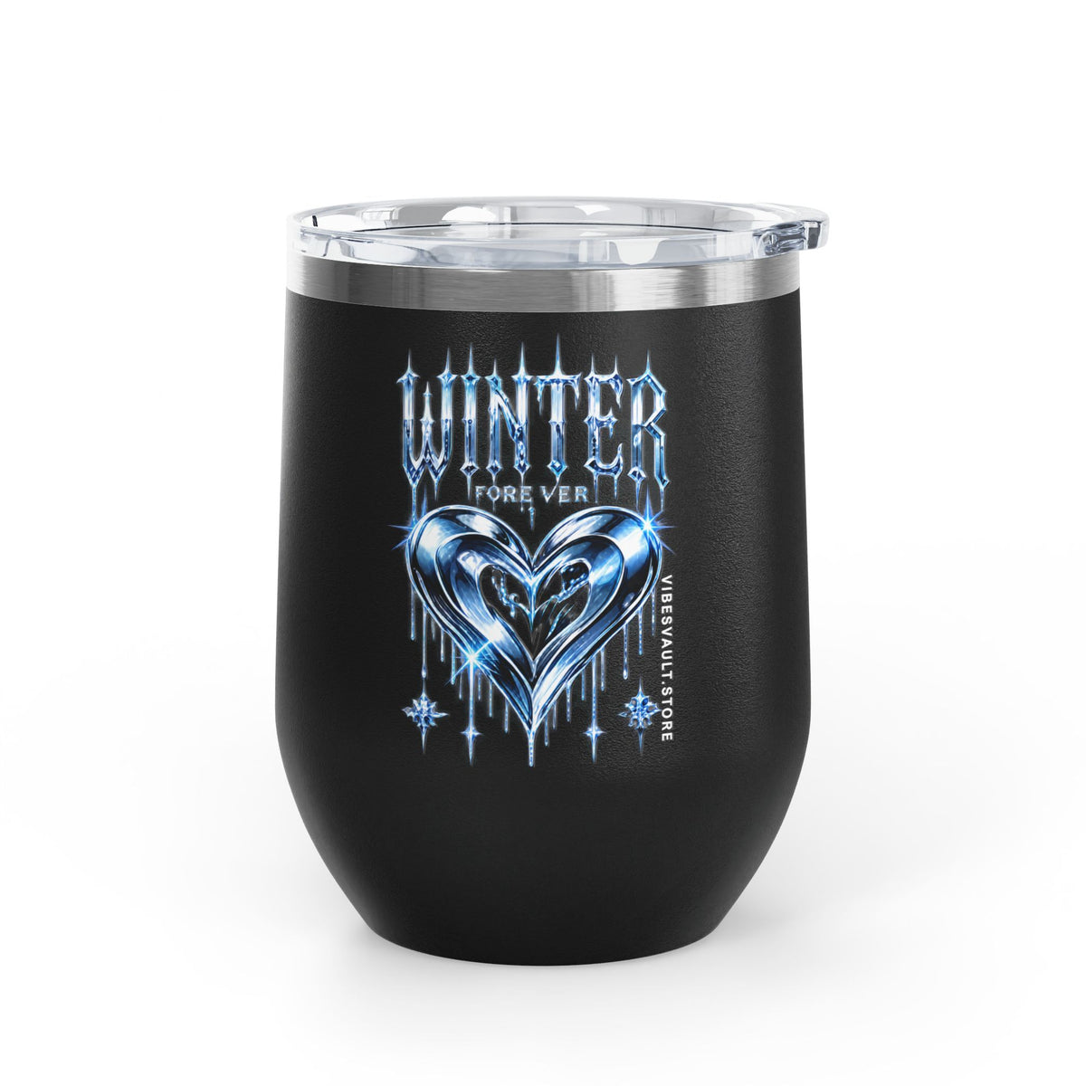 Winter Forever Wine Tumbler 12oz