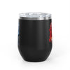 Rose Mosaic Portrait Wine Tumbler 12oz