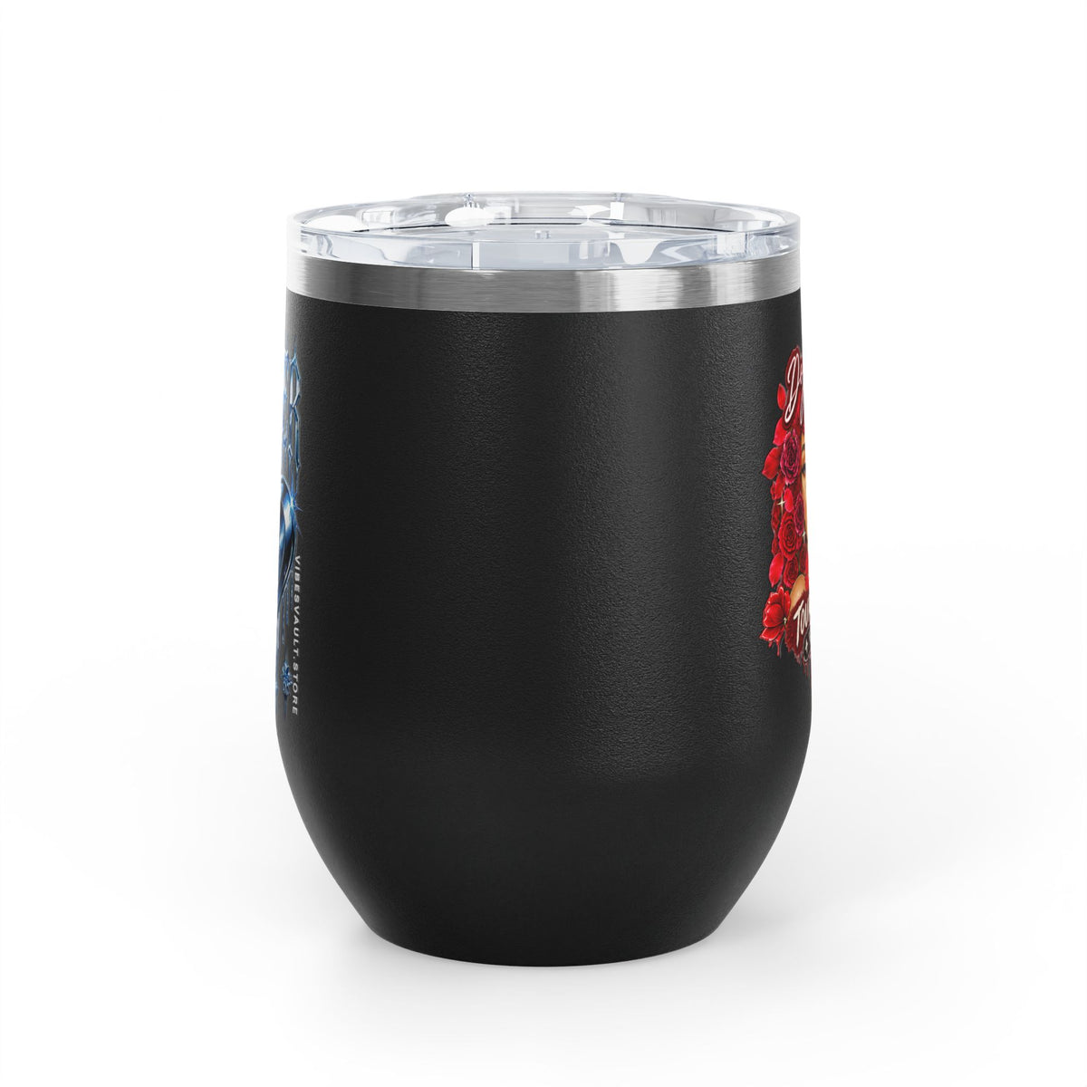 Rose Mosaic Portrait Wine Tumbler 12oz